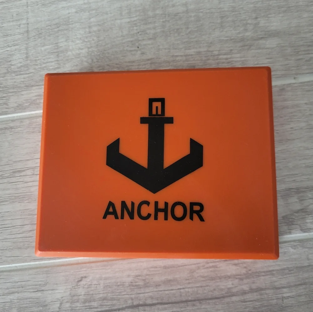 Anchor Men's‎ Tri Fold Genuine Leather Wallet Black RFID Protection